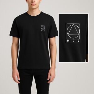 MCQ Alexander McQueen Men Black Graphic Tee - XXL